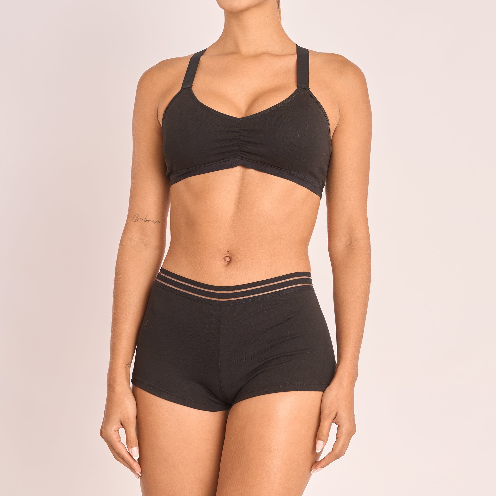 P3-13126B - Pack x3 Panty Boyshort Tonos Basicos