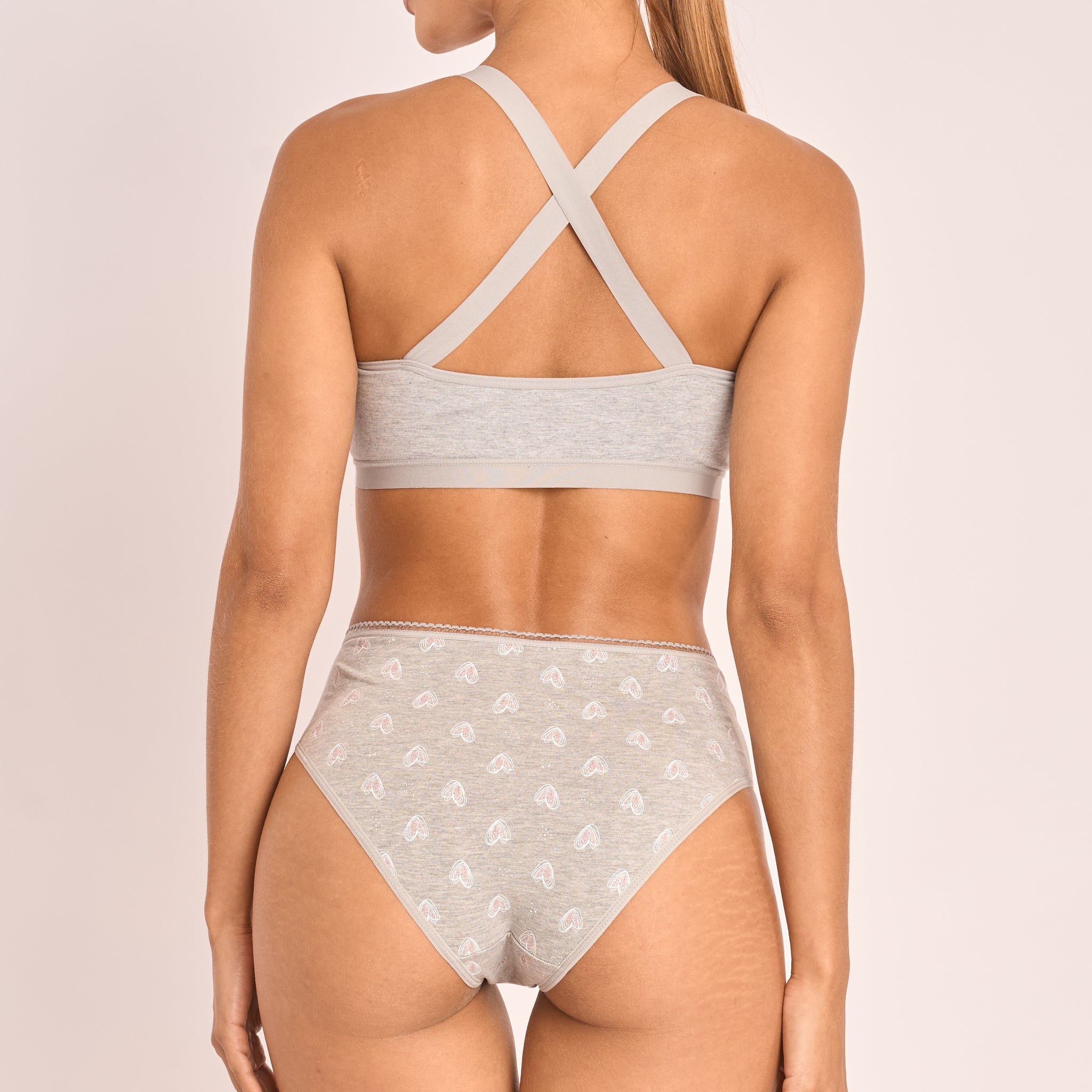 P3-308.75E - Pack x3 Panties Juveniles Semicintura Estampado Tonos Pasteles