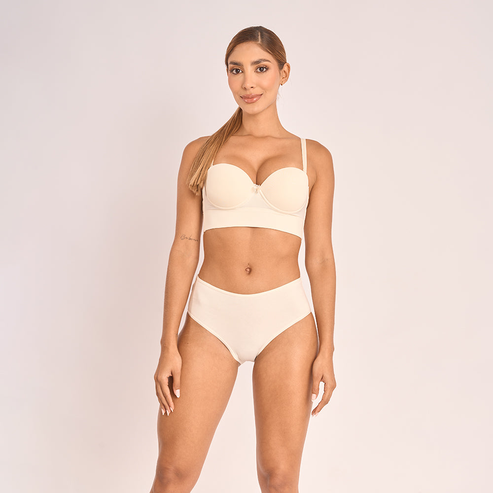 P3-308.75B - Pack x3 Panties Juveniles Semicintura Tonos Basicos
