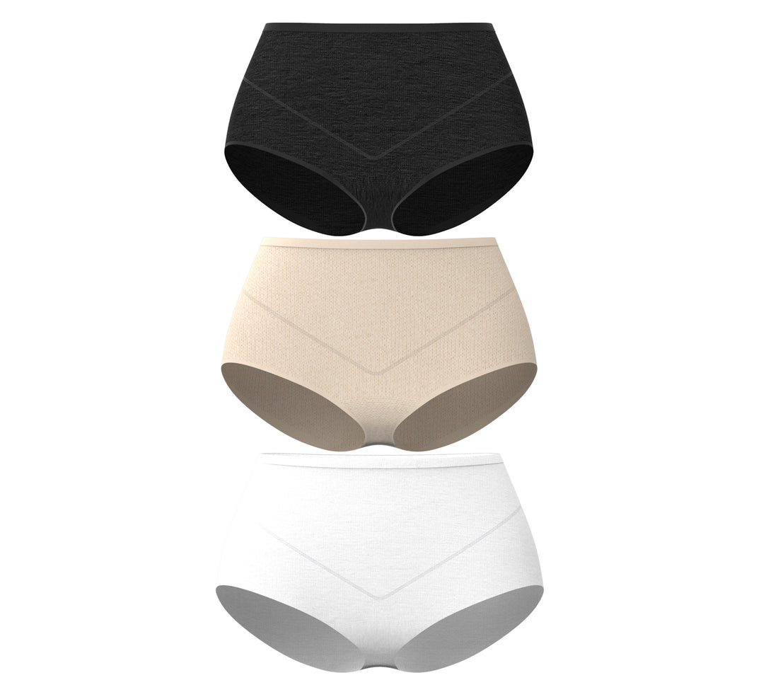 P3-11069B - Pack x3 Panties Clasicos Tonos Basicos