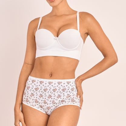 P3-7000.31 - Pack x3 Panties Clasicos Floral Tonos Pasteles