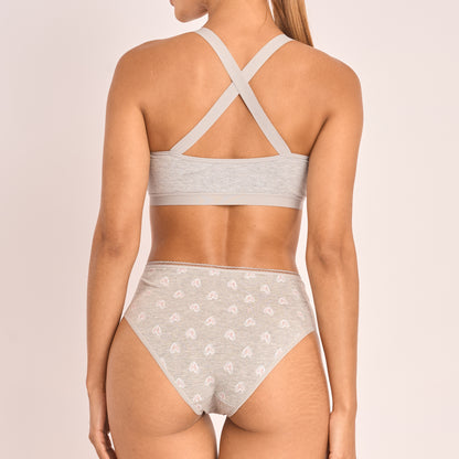 P3-308.75E - Pack x3 Panties Juveniles Semicintura Estampado Tonos Pasteles