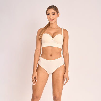 P3-308.75B - Pack x3 Panties Juveniles Semicintura Tonos Basicos