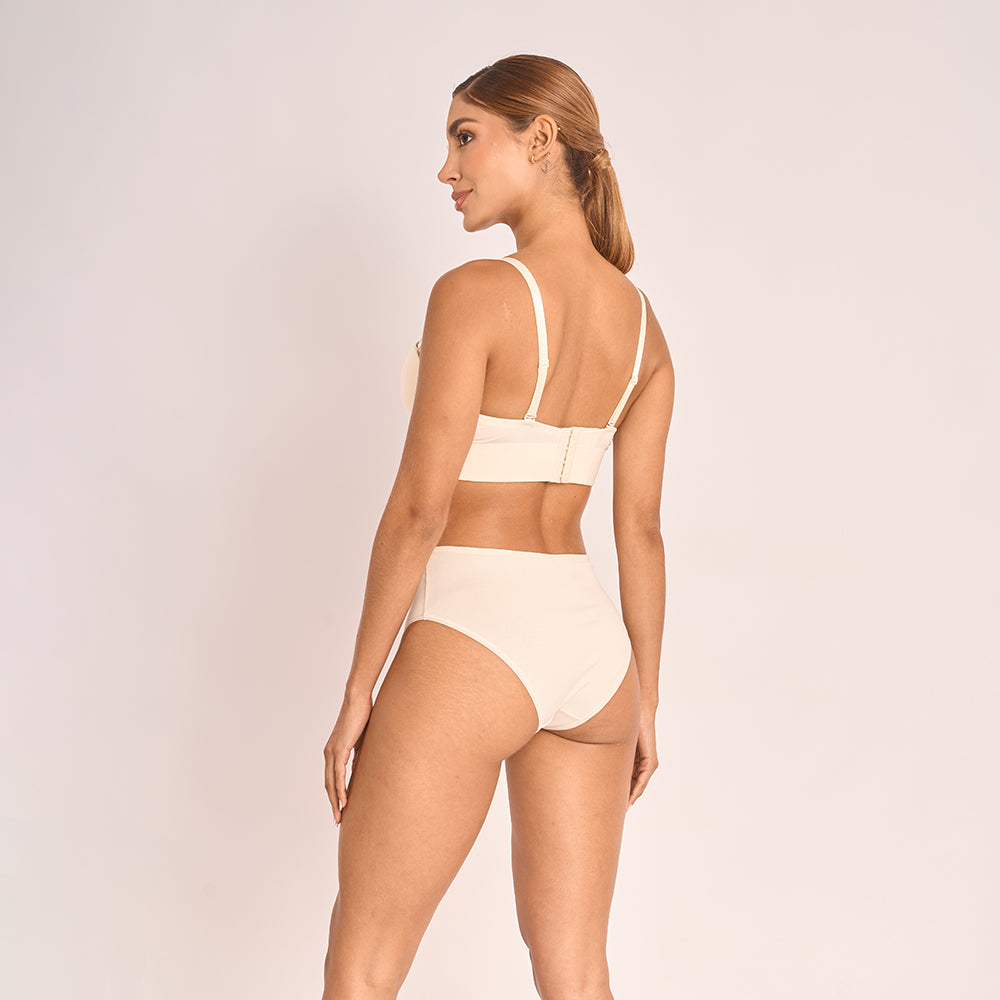 P3-308.75B - Pack x3 Panties Juveniles Semicintura Tonos Basicos