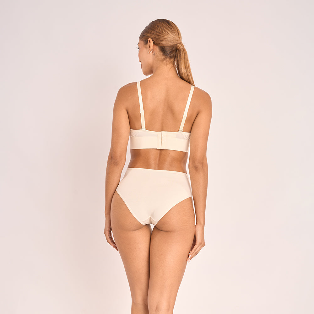 P3-308.75B - Pack x3 Panties Juveniles Semicintura Tonos Basicos
