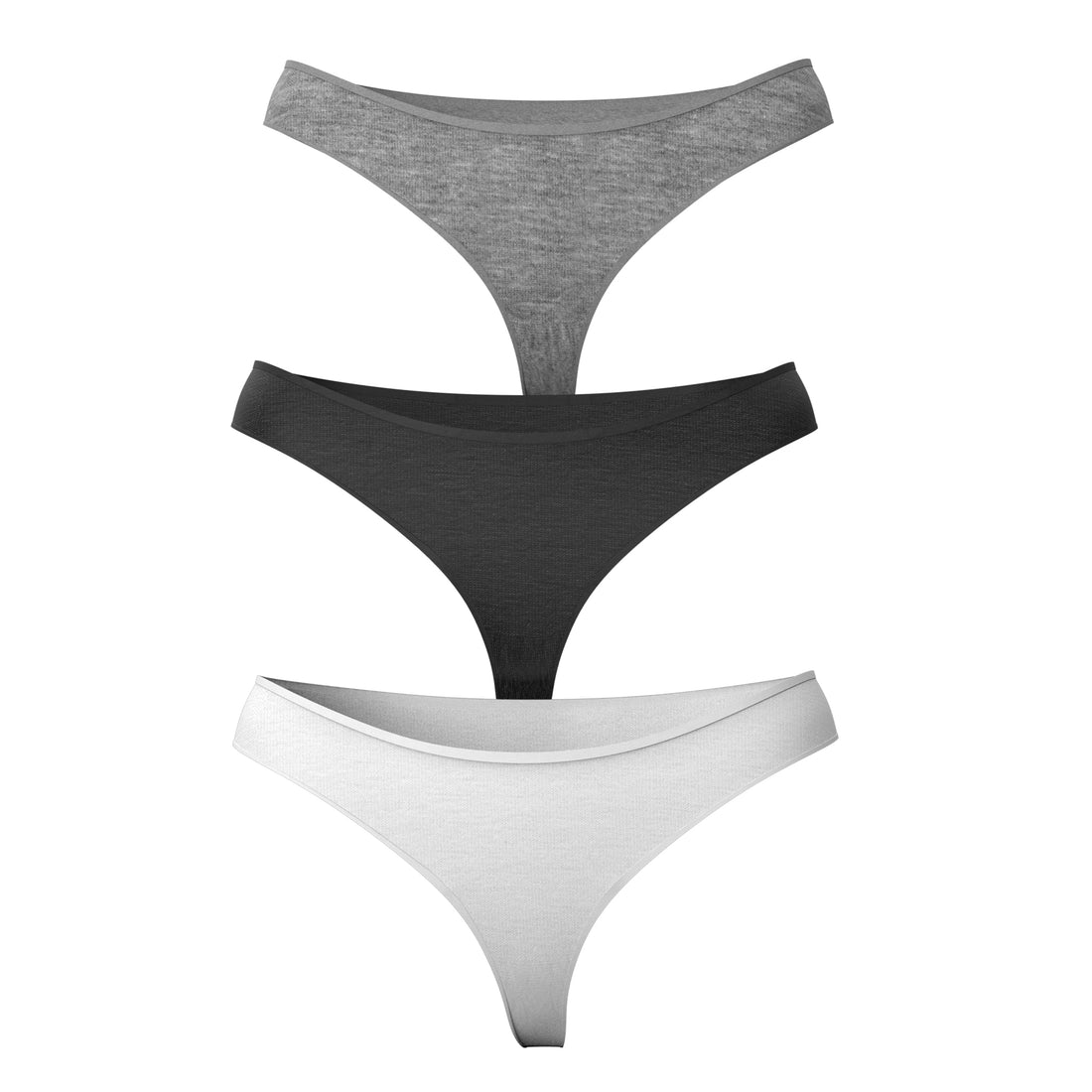 P3-12025B - Pack x3 Panty Bikini Tonos grises
