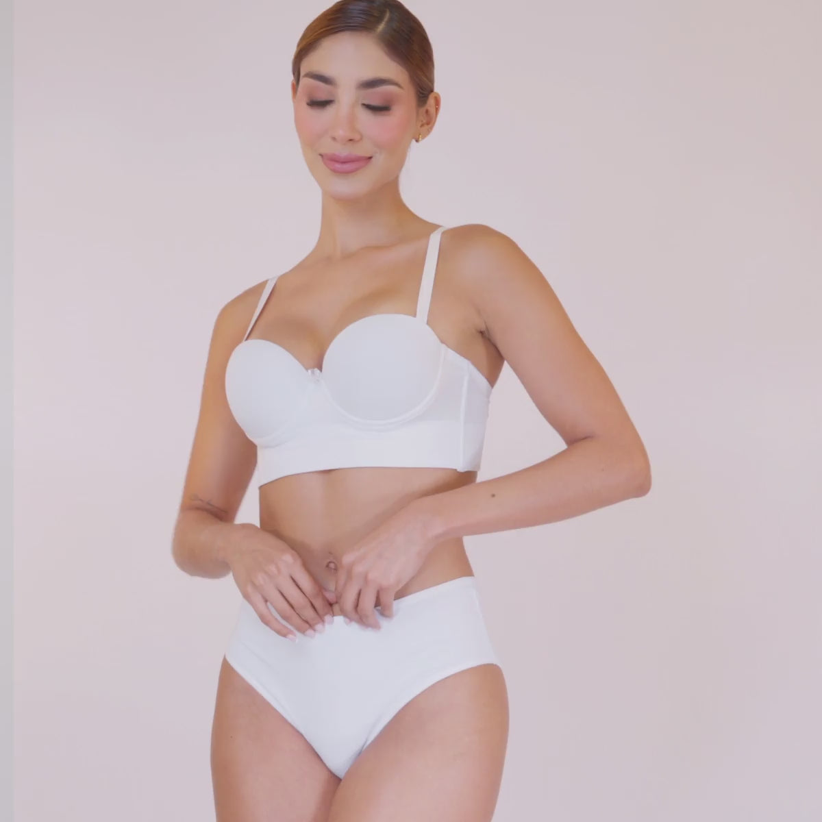 P5-308.75B - Pack x5 Panties Juveniles Semicintura Tonos Pasteles